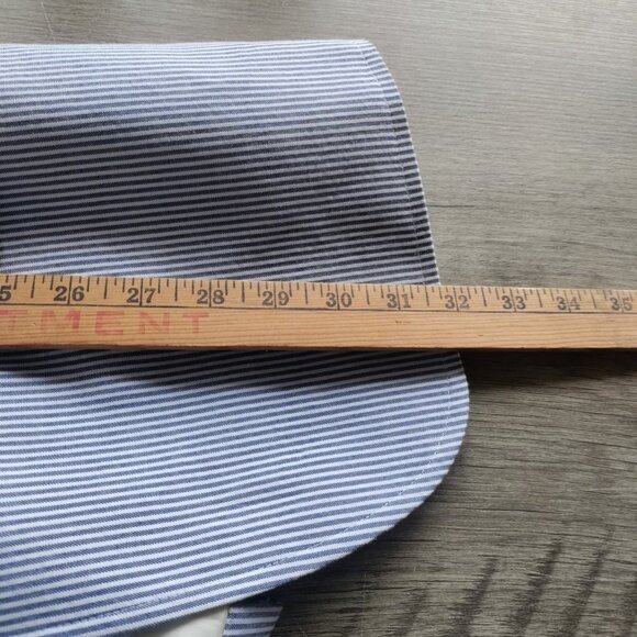 Izod Blue Preppy White Stripe Sport Coat Jacket Saltwater Size Large - Picture 10 of 13